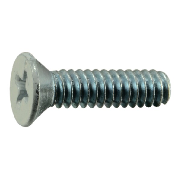Midwest Fastener #10-24 x 3/4 in Phillips Flat Machine Screw, Zinc Plated Steel, 20 PK 37514 - main